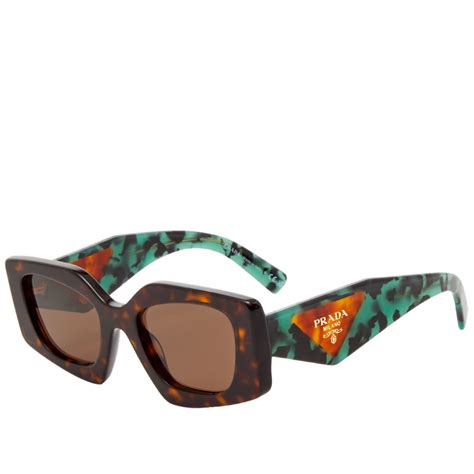 green prada sunglasses.